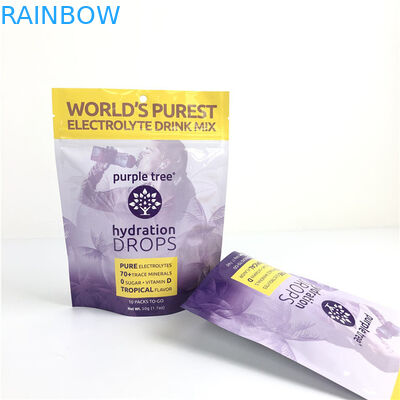 10 Warna Custom Matt Aluminium Foil Stand Up Bag Ziplock Doypack Bag Untuk Makanan