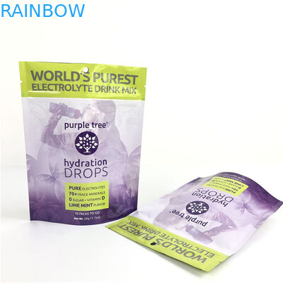 10 Warna Custom Matt Aluminium Foil Stand Up Bag Ziplock Doypack Bag Untuk Makanan