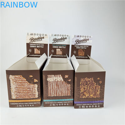 Daur ulang lempengan karton counter kotak tampilan toko ritel rak siap kotak tampilan kertas