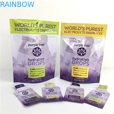 Hot Custom Logo Glossy Finish Dimensi dan Desain Disesuaikan Kebutuhan Aluminium Foil Mylar Doypack