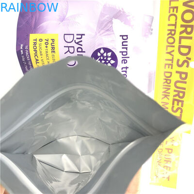 Hot Custom Logo Glossy Finish Dimensi dan Desain Disesuaikan Kebutuhan Aluminium Foil Mylar Doypack