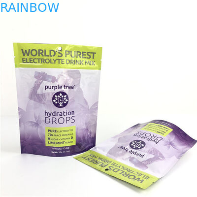 Hot Custom Logo Glossy Finish Dimensi dan Desain Disesuaikan Kebutuhan Aluminium Foil Mylar Doypack