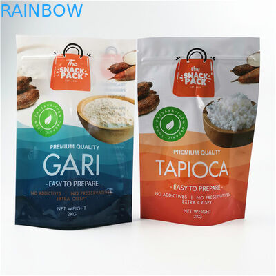 Bahan ramah lingkungan dan aman Glossy Finish Dimensi dan desain yang disesuaikan Dibutuhkan Foil Aluminium Mylar Doypack