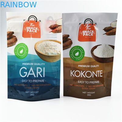 Bahan ramah lingkungan dan aman Glossy Finish Dimensi dan desain yang disesuaikan Dibutuhkan Foil Aluminium Mylar Doypack