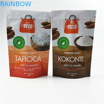 Bahan ramah lingkungan dan aman Glossy Finish Dimensi dan desain yang disesuaikan Dibutuhkan Foil Aluminium Mylar Doypack