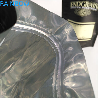 Kantong Resleting Berdiri dengan Logo Kustom Dicetak, Kantong Kopi Segel Makanan Plastik yang Dapat Ditutup Kembali dengan Bahan Food Grade dan Anti Bocor