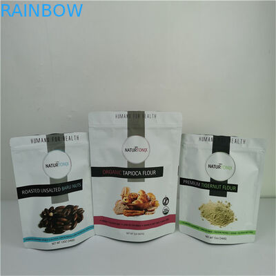 Ramah Lingkungan Custom Logo Pribadi Kemasan Penyimpanan Lurus Kantong Plastik Foil untuk Powder