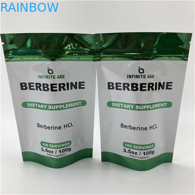 Grosir Custom Printing Standing Up Empty Bag Quality Assurance Packaging Mylar Aluminium Foil Bags dengan Tear Notch