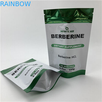 Grosir Custom Printing Standing Up Empty Bag Quality Assurance Packaging Mylar Aluminium Foil Bags dengan Tear Notch