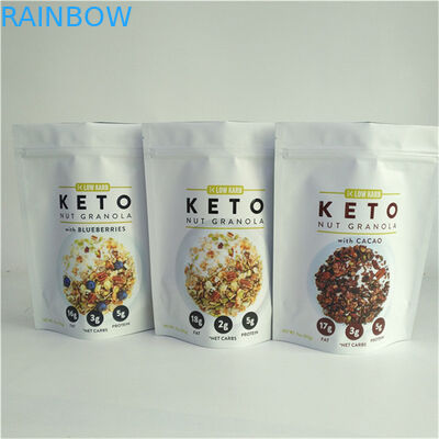 China Supplier Custom Design Printing Customized Size and Design Needs Stand Up Bags With Zipper Untuk Pengemasan Makanan