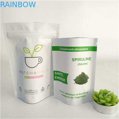 Disesuaikan Pencetakan Heat Seal Stand Up Bag Food Grade Mylar Sachet Kemasan