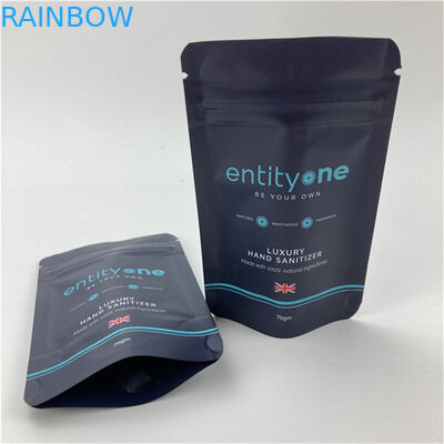 Custom Logo Ditcetak Stand Up Kantong Dengan Zipper Matt Finish Aluminium Foil Mylar Doypack