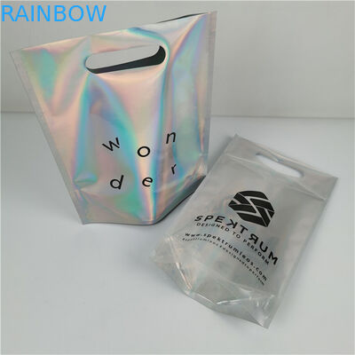 Top Quality Custom Logo Printed Fashion Pack Custom Ketebalan Proof Kebocoran Film Holographic Mylar Bags