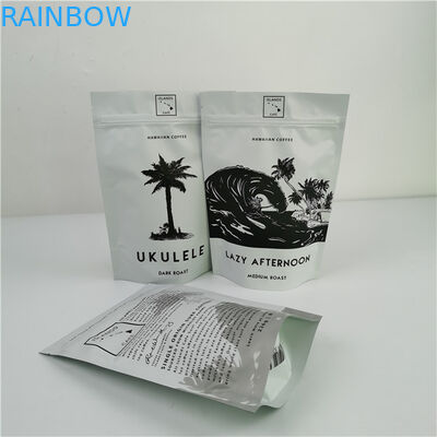 Percetakan berwarna-warni Ketebalan khusus Kemasan anti kebocoran Kantong kantong untuk biji kopi