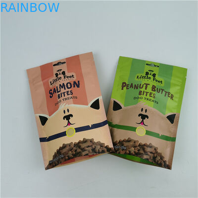 Produk yang Paling Diinginkan Kualitas Tinggi Matte Zipper Pet Food Bag Stand Up Bag