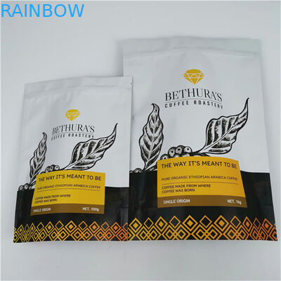 Paket Fashion yang dapat didaur ulang Aluminium Foil Mylar Sachets Seal Panas Seal Sealing Handle