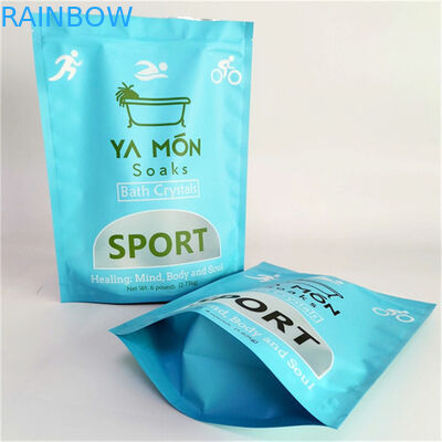 Kebocoran Proof Matt Finish Mylar Doypack dengan jendela ukuran yang disesuaikan dan kebutuhan desain