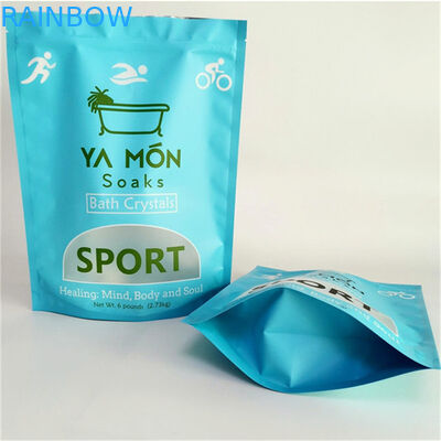 Kebocoran Proof Matt Finish Mylar Doypack dengan jendela ukuran yang disesuaikan dan kebutuhan desain