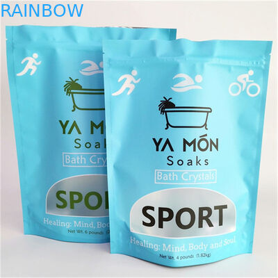 Kebocoran Proof Matt Finish Mylar Doypack dengan jendela ukuran yang disesuaikan dan kebutuhan desain