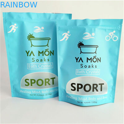 Kebocoran Proof Matt Finish Mylar Doypack dengan jendela ukuran yang disesuaikan dan kebutuhan desain