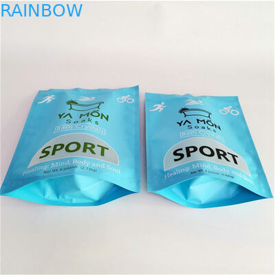 Kebocoran Proof Matt Finish Mylar Doypack dengan jendela ukuran yang disesuaikan dan kebutuhan desain