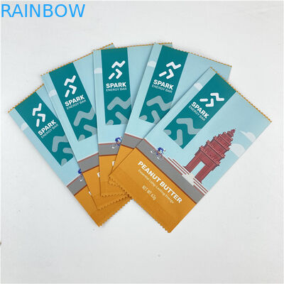 Desain kustom Gampang Air Mata Garis Tiga Sisi Disegel Mylar Paket Tas Diterima Sampai 10 Warna Tersedia