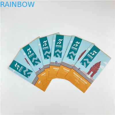 Desain kustom Gampang Air Mata Garis Tiga Sisi Disegel Mylar Paket Tas Diterima Sampai 10 Warna Tersedia