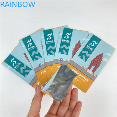 Desain kustom Gampang Air Mata Garis Tiga Sisi Disegel Mylar Paket Tas Diterima Sampai 10 Warna Tersedia