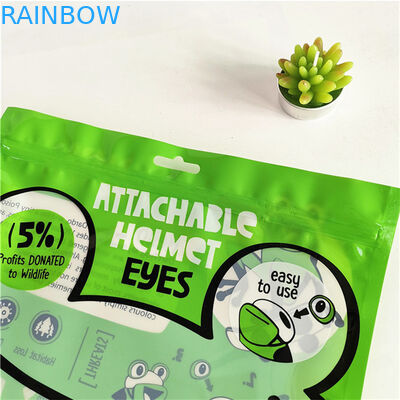 Lingkungan Ramah Proof Kebocoran Tiga Sisi Disegel Mylar Packaging Bag Dengan Zipper