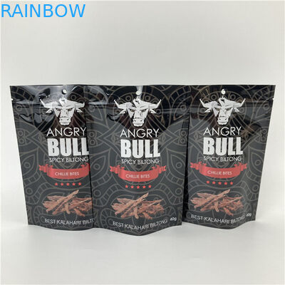 Kantong berdiri tahan kebocoran dengan gravure ritsleting / kantong kemasan cetak digital