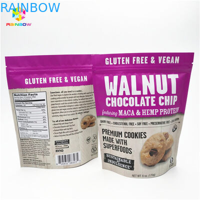 Matte Finish Colorful Printing Aluminium Foil Mylar Doypack dengan ukuran dan desain yang disesuaikan