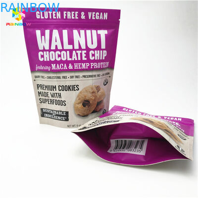 Matte Finish Colorful Printing Aluminium Foil Mylar Doypack dengan ukuran dan desain yang disesuaikan