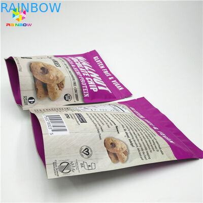 Matte Finish Colorful Printing Aluminium Foil Mylar Doypack dengan ukuran dan desain yang disesuaikan