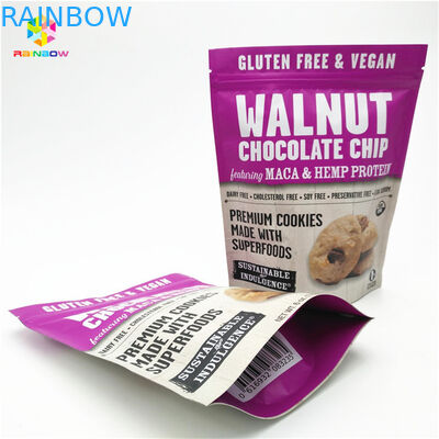 Matte Finish Colorful Printing Aluminium Foil Mylar Doypack dengan ukuran dan desain yang disesuaikan