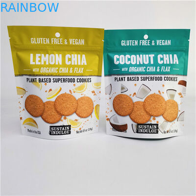 Custom Logo Cetak Aluminium Foil Mylar Doypack dengan Gravure Pencetakan Permukaan Penanganan