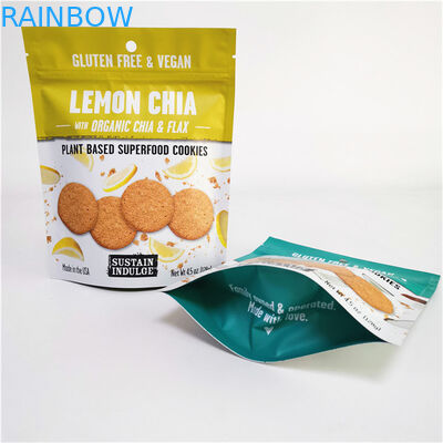 Custom Logo Cetak Aluminium Foil Mylar Doypack dengan Gravure Pencetakan Permukaan Penanganan