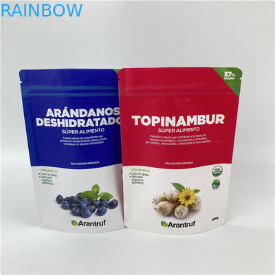 Ukuran / Desain Disesuaikan Pencetakan Berwarna-warni Doypack Bahan ramah lingkungan dan aman