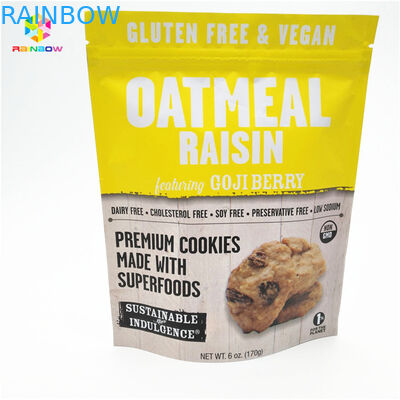 Bahan ramah lingkungan dan aman Kantong kemasan makanan ringan diterima hingga 10 warna tersedia