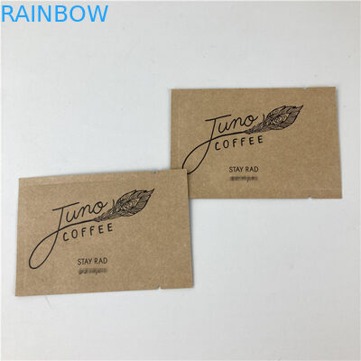 Tiga Sisi Disegel Mylar Kraft Kantong Kertas Custom Printing Biodegradable Kantong Kertas