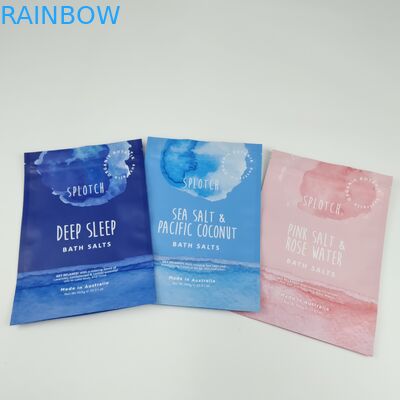 Mat Custom Printed Zipper Plastic Bag Bath Salt Body Scrub Stand Up Bag