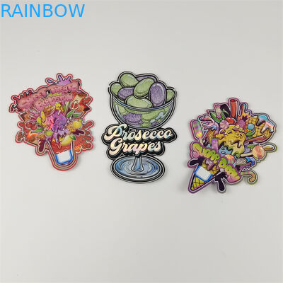 Die Cut 3.5g Tas Bentuk Khusus Cookie Ceker Makanan ringan Stand Up Zipper Bag