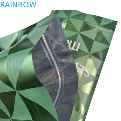 Stand Up Plastic Packaging Untuk Body Scrub Bag Bath Salt Natural Soak Mylar Bags Dengan Zipper