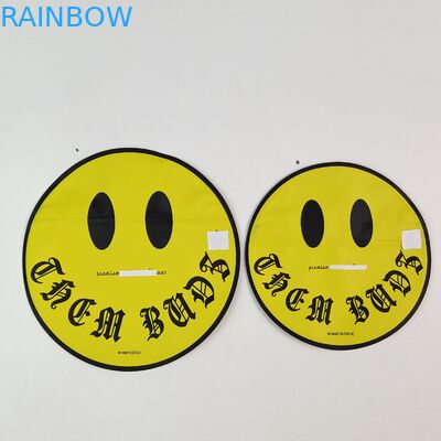 Tas Mylar 3,5g 7g yang tidak teratur dengan ritsleting di dalam cetak aluminium foil anti bau kantong plastik yang dapat dimakan