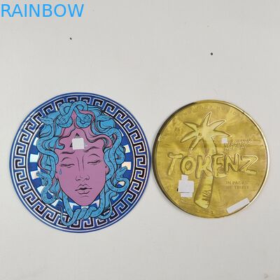 Tas Mylar 3,5g 7g yang tidak teratur dengan ritsleting di dalam cetak aluminium foil anti bau kantong plastik yang dapat dimakan