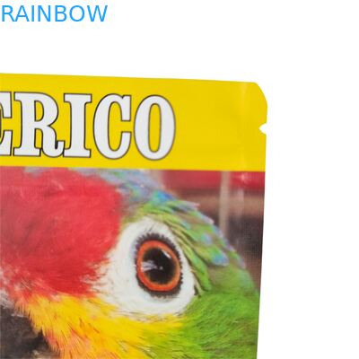 Desain Custom Self-Sealing Moisture-Proof Heat-Sealed Zipper Transparan Front Aluminium Foil Back Mylar Plastic Bag untuk Gula