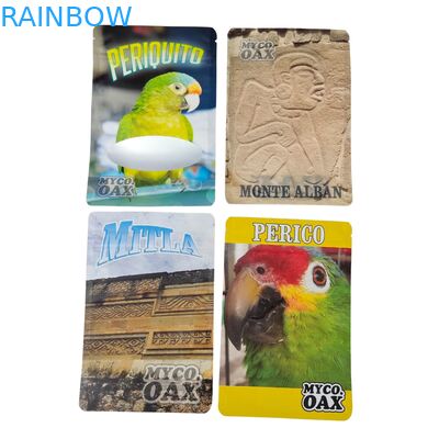 Desain Custom Self-Sealing Moisture-Proof Heat-Sealed Zipper Transparan Front Aluminium Foil Back Mylar Plastic Bag untuk Gula