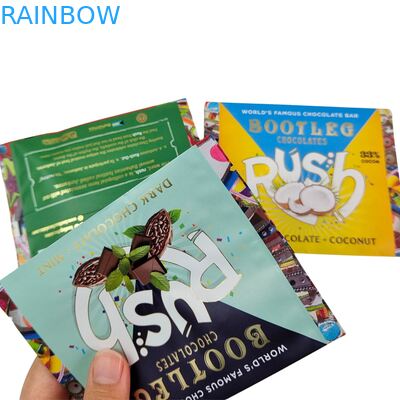 Aluminium foil yang dapat dimakan kantong kembali segel plastik kecil Mylar Oat Cokelat Energy Bar Cookie Snack Candy Packaging Bag