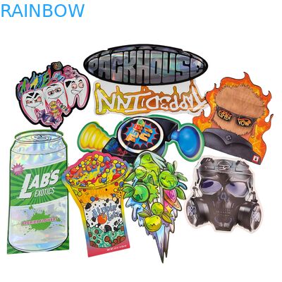 Kantong Mylar Doypack Die Cut Food Grade Cali 3.5g 7g 14g 28g Sugar Cookie Glossy/matt Anti Bau Ziplock