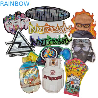 Kantong Mylar Doypack Die Cut Food Grade Cali 3.5g 7g 14g 28g Sugar Cookie Glossy/matt Anti Bau Ziplock