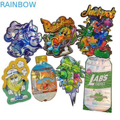 Kantong Mylar Doypack Die Cut Food Grade Cali 3.5g 7g 14g 28g Sugar Cookie Glossy/matt Anti Bau Ziplock